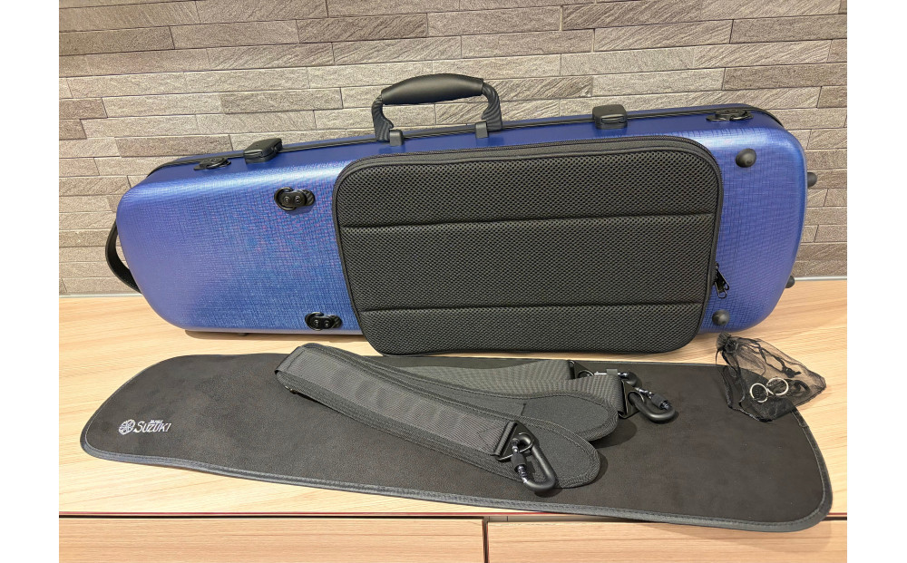 【人気！高評価】ヴァイオリン用ハードケース SUZUKIオリジナル ＜カラー：ロイヤルブルー＞