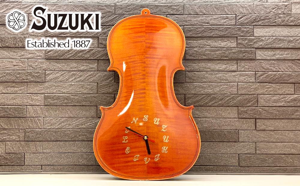 バイオリン職人が手掛けた“本物の“バイオリン時計【ウラ板使用】（壁掛けタイプ）