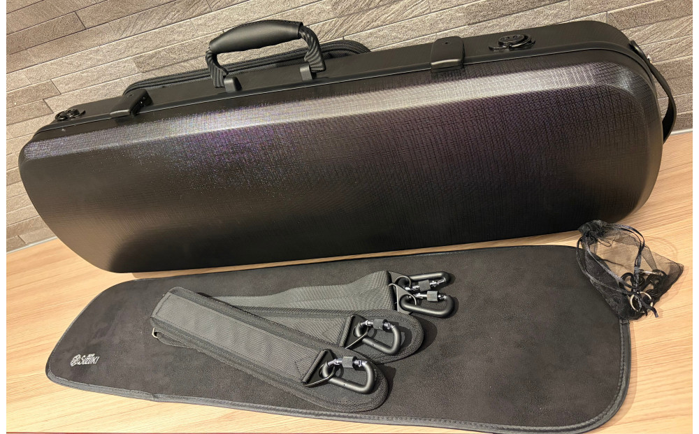 【人気！高評価】ヴァイオリン用ハードケース SUZUKIオリジナル ＜カラー：ラグジュアリーブラック＞