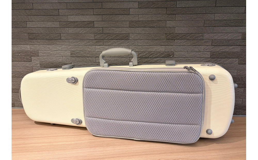 【人気！高評価】ヴァイオリン用ハードケース SUZUKIオリジナル ＜カラー：ミルキーホワイト＞