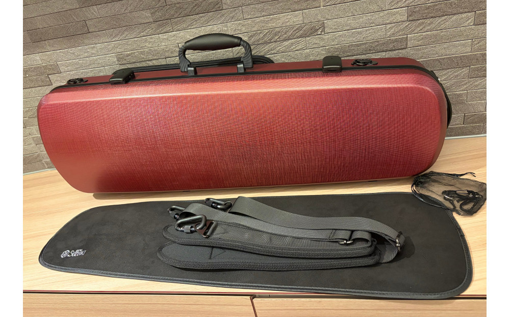 【人気！高評価】ヴァイオリン用ハードケース SUZUKIオリジナル ＜カラー：ワインレッド＞