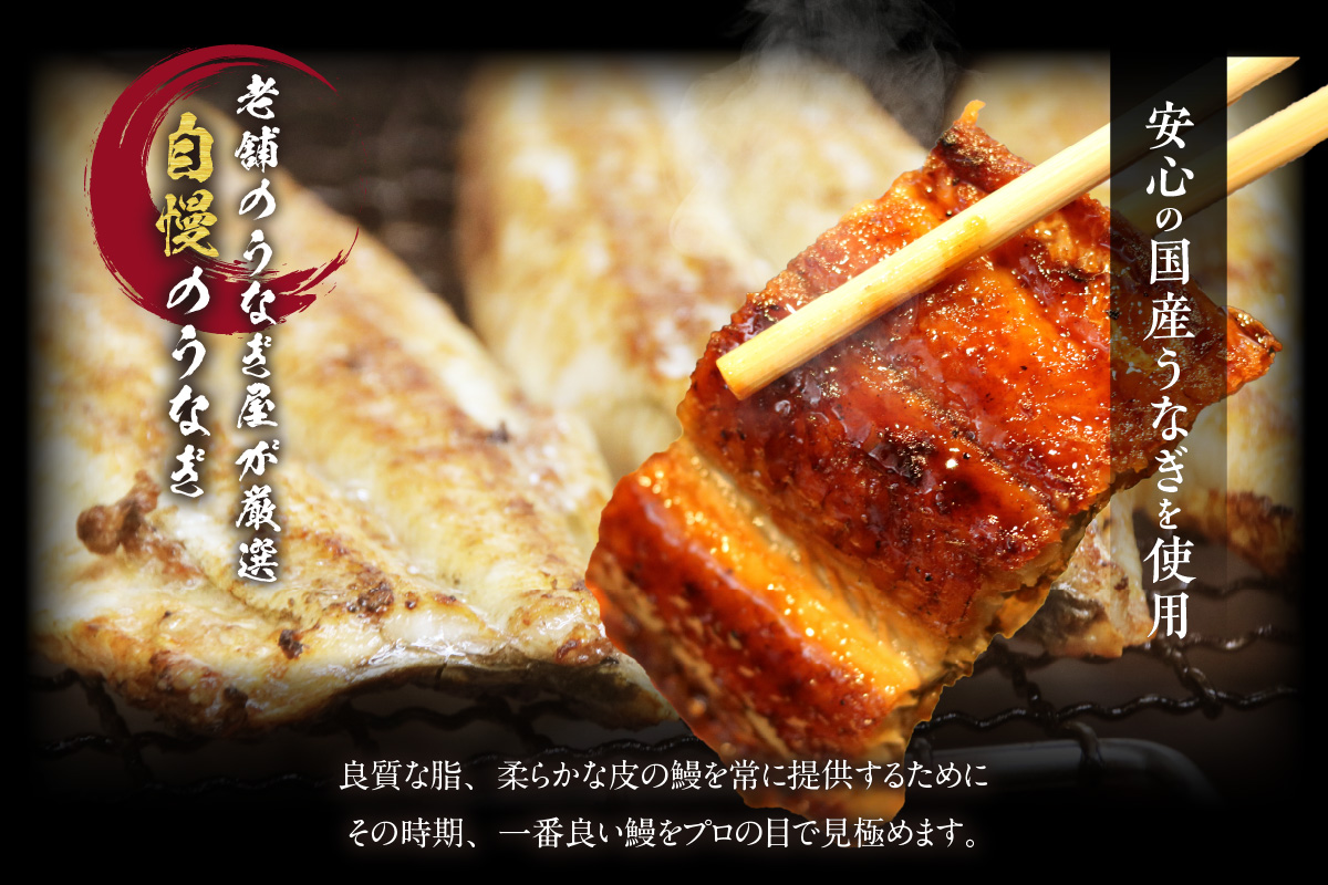 国産特大うなぎ長焼き１尾(約２５０ｇ)（1662）