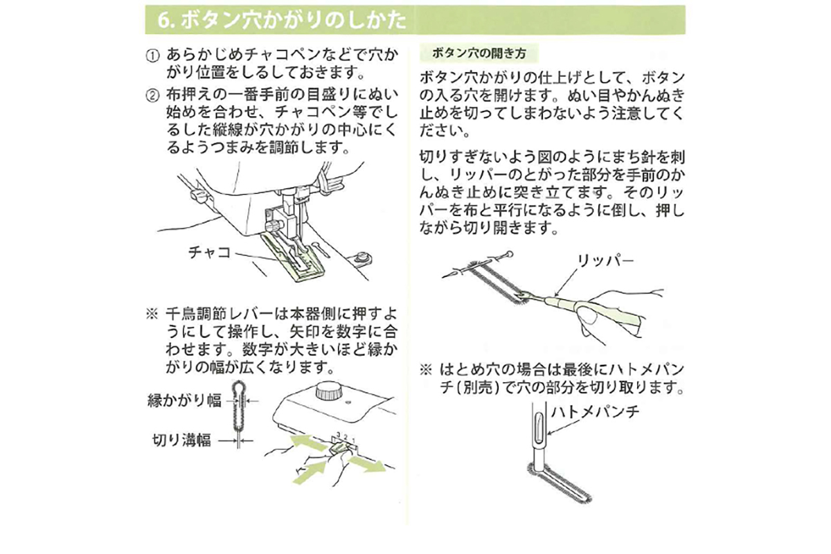 穴かがり器（1181）