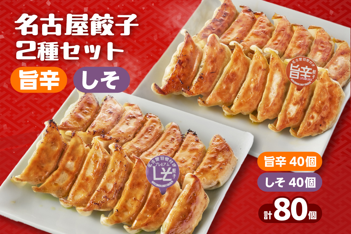 にこにこ餃子の名古屋餃子2種セット（80個入）（2343）