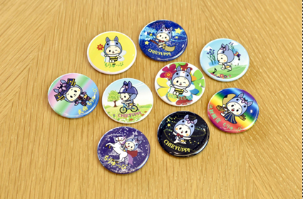 ちりゅっぴ缶バッチ（3221）