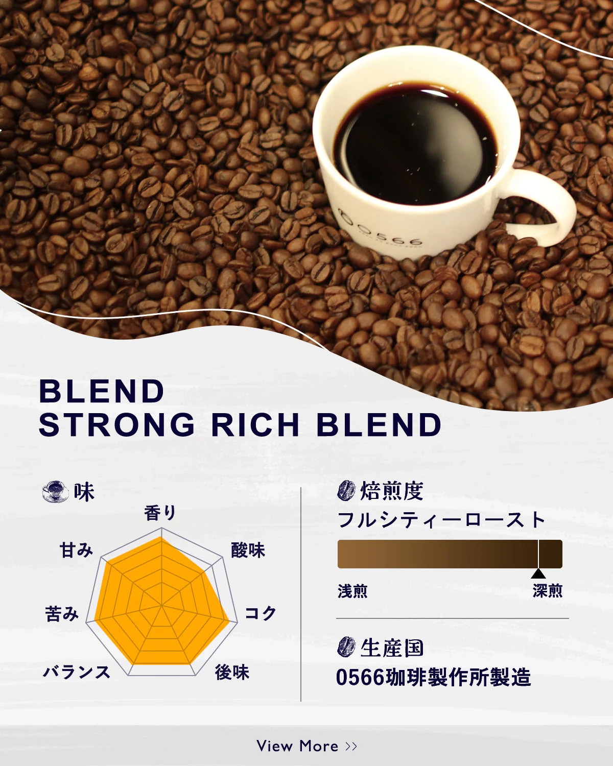 オリジナルブレンド　ストロング・リッチブレンド 200g【豆のまま】（3353）