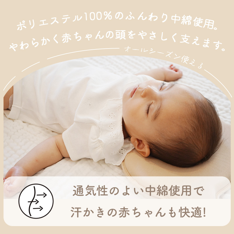 colulu 絶壁防止枕/ベビーまくら（3674）