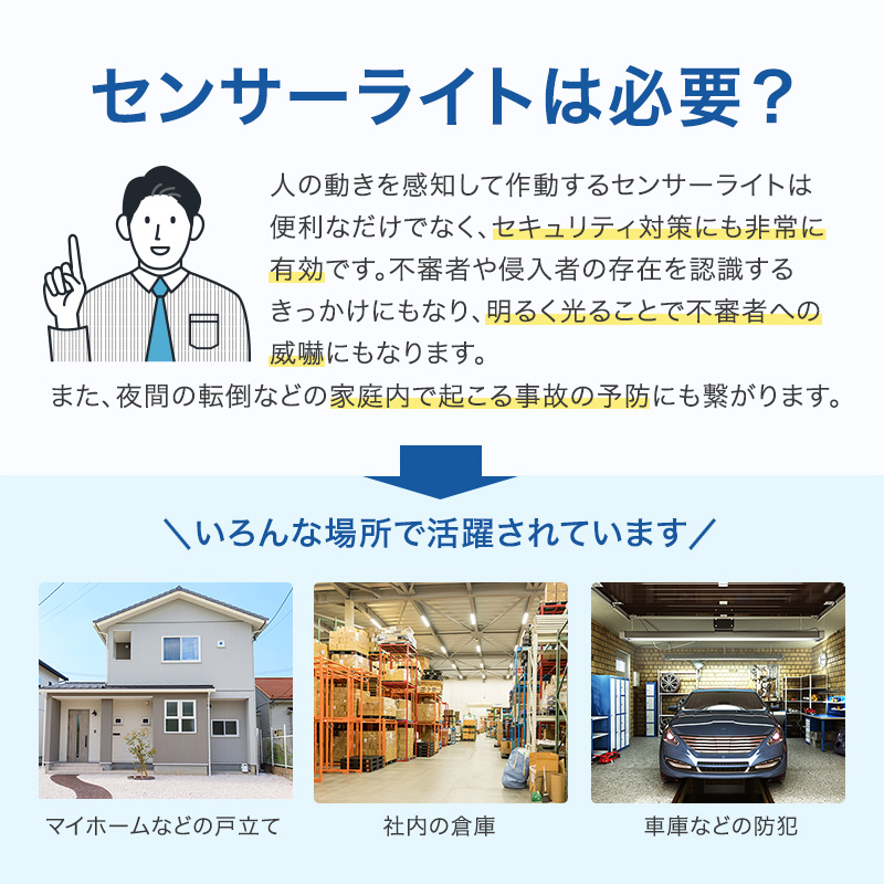 防犯 センサーライト MSL4 電化製品 家電 LED ライト 屋外 照明 