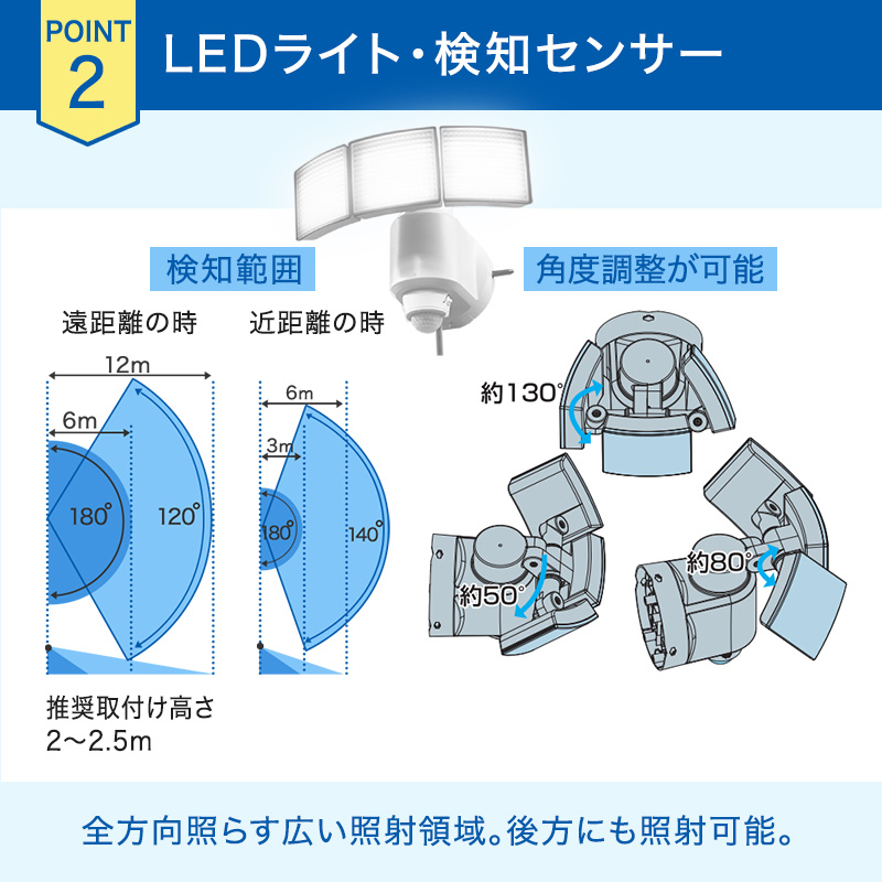 防犯 センサーライト MSL4 電化製品 家電 LED ライト 屋外 照明