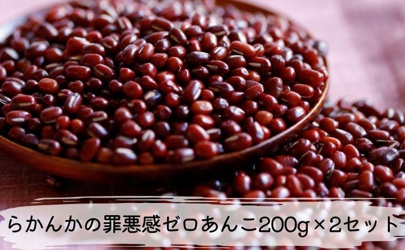 らかんかの罪悪感ゼロあんこ200g×2セット あんこ 和菓子 お菓子 菓子 冷凍 愛知 愛知県 日進市