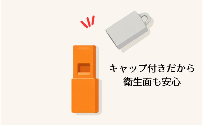 【もしものときに】防災・防犯 ホイッスル グレー×オレンジ 2個セット ホイッスル 笛 防犯グッズ 災害用ホイッスル 防災ホイッスル 大音量 防災笛 災害 非常 警笛 アウトドア キャンプ 愛知 日進市