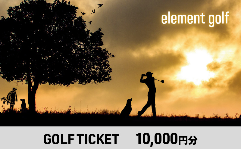 【10,000円分】 elementgolf ゴルフチケット (ゴルフクラブ作成、修理・調整、フィッティング) エレメントゴルフ × 名古屋外国語大学コラボデザインチケット ゴルフ ゴルフクラブ 愛知 日進市