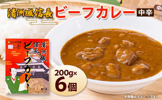 清洲城信長ビーフカレー(中辛) 6個セット【1142686】