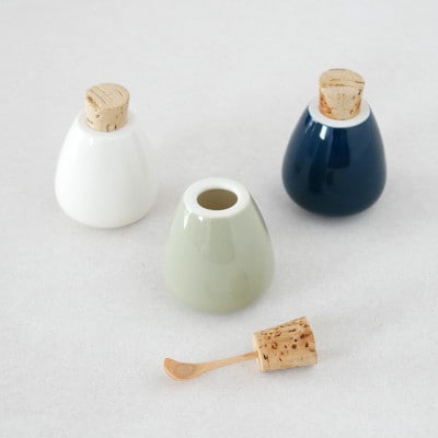 スパイスケース　swing 3個セット B (白、鶯、藍)【1279367】