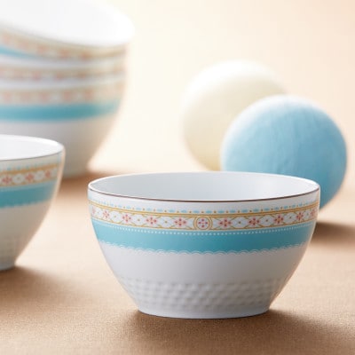 ノリタケ【ハミングブルー】11cmボウル5個セット【1637938】