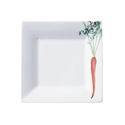 ノリタケ【京香旬彩】23cmスクエアプレート(金時人参)【1637968】