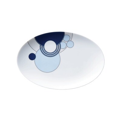 ノリタケ【フランク・ロイド・ライト インペリアルブルー】21.5cmオーバルプレート【1638197】