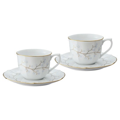 ノリタケ【ホワイトベル】コーヒーカップ&ソーサーペア【1637851】