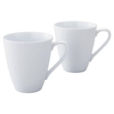 ノリタケ【リズモホワイト】マグカップペア【1637958】