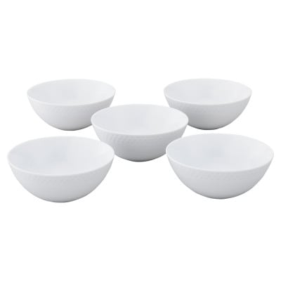 ノリタケ【リズモホワイト】14cmボウル(5個)【1637961】