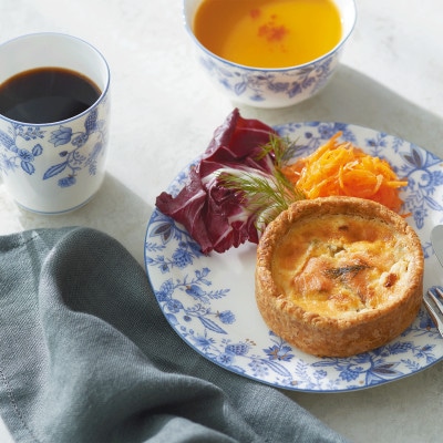 ノリタケ【ブルーソレンティーノ色線仕上げアイテム】11cmディープボウルペア【1681149】