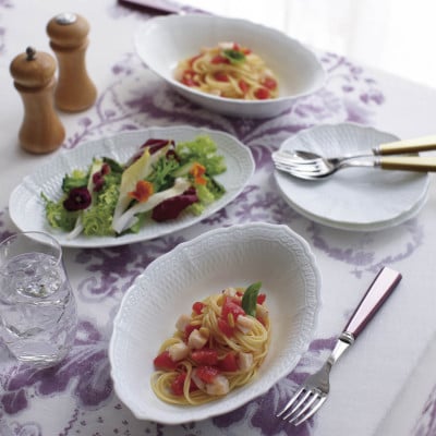 ノリタケ【シェール ブラン】25.5cmダイヤモンドディッシュ【1637770】