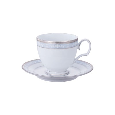 ノリタケ【ハンプシャープラチナ】カップ&ソーサー【1637902】