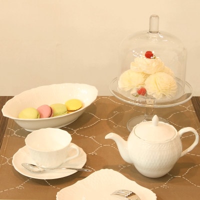 ノリタケ【シェール ブラン】25.5cmダイヤモンドディッシュ【1637770】