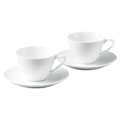 ノリタケ【リズモホワイト】カップ&ソーサーペア【1637954】