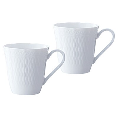 ノリタケ【シェール ブラン】マグカップペア【1645281】