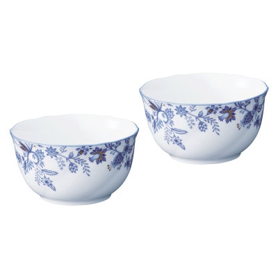 ノリタケ【ブルーソレンティーノ色線仕上げアイテム】11cmディープボウルペア【1681149】