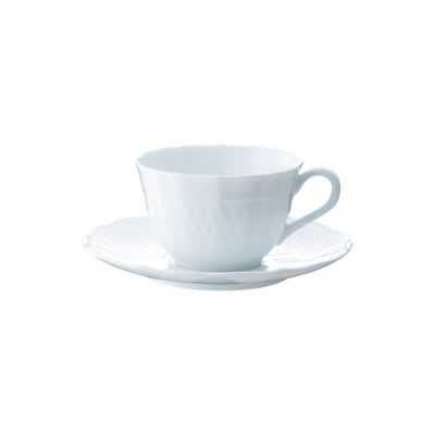 ノリタケ【シェール ブラン】カップ&ソーサー【1645278】
