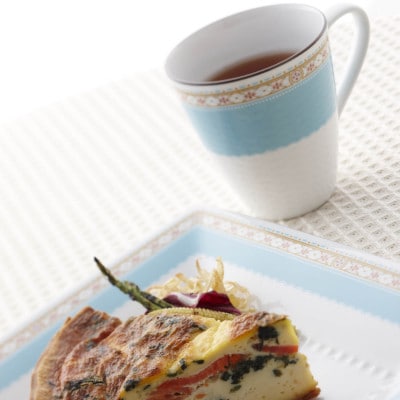 ノリタケ【ハミングブルー】23cmスクエアプレート【1637929】