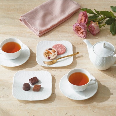 ノリタケ【シェール ブラン】カップ&ソーサー【1645278】