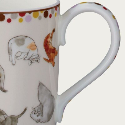 ノリタケ【コレクターズマグカップ】猫(ピンク)【1645285】