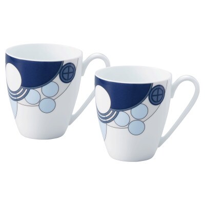 ノリタケ【フランク・ロイド・ライト インペリアルブルー】マグカップペア【1645235】