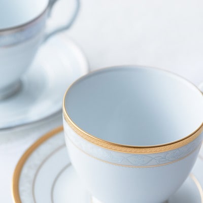 ノリタケ【ハンプシャーゴールド】カップ&ソーサーペア【1637887】