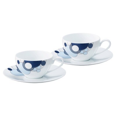 ノリタケ【フランク・ロイド・ライト インペリアルブルー】カップ&ソーサーペア【1645234】