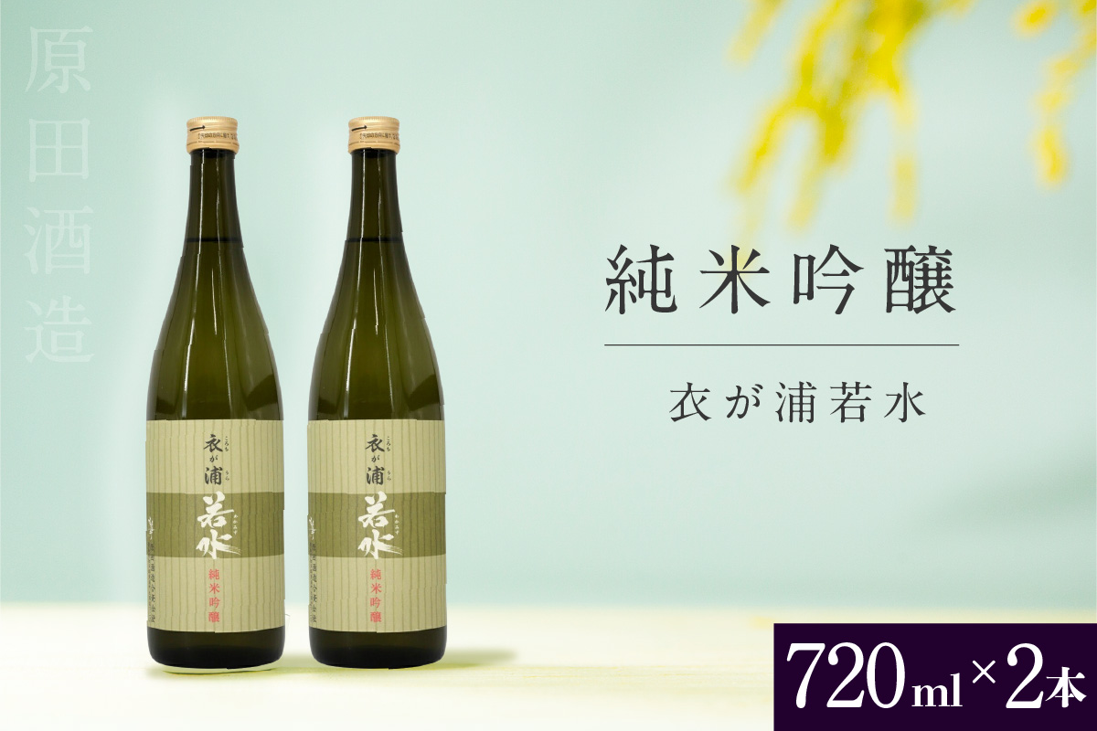 知多半島東浦の地酒【衣が浦 若水】純米吟醸酒 720ml×2本