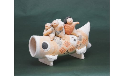 空から/こいのぼり 子供の日 陶芸 置物 愛知県