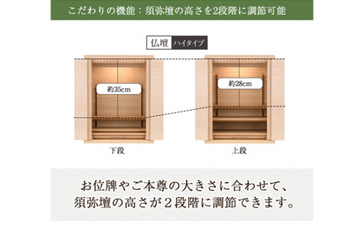 【カリモク家具】 仏壇 HKシェルフレックス ウォールナット 高さ54cm｜オシャレ モダン ミニ コンパクト 天然木 国産 愛知 