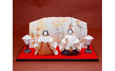立ち姿 ぼんぼり付/雛人形 雛祭り 置物 愛知県