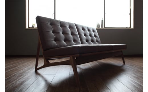 【カリモク家具】本革張りソファ H【WB5003】