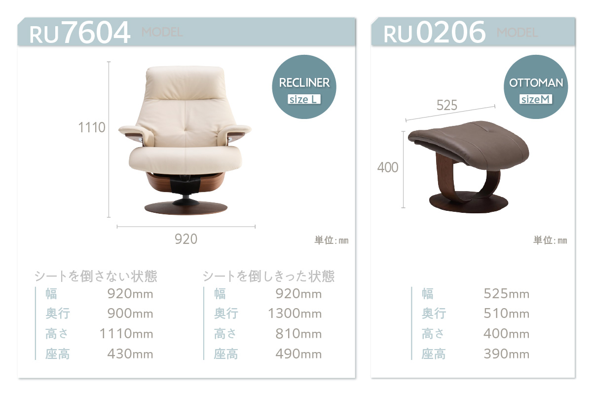 ãã«ãªã¢ã¯å®¶å
·ã ãªã¯ã©ã€ããŒïŒãªãããã³ 2ç¹ã»ãã D (Lãµã€ãº) ãRU7604(L)ã»RU0206(M)ã