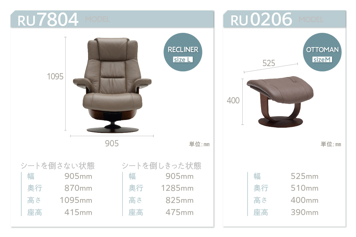 ãã«ãªã¢ã¯å®¶å
·ã ãªã¯ã©ã€ããŒïŒãªãããã³ 2ç¹ã»ãã E (Lãµã€ãº) ãRU7804(L)ã»RU0206(M)ã