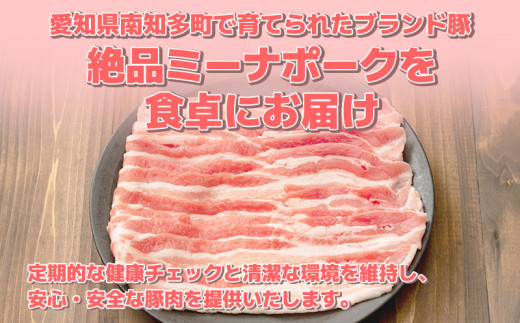 【2024県知事賞 受賞！】 豚 焼肉 セット 800g ( ロース・バラ各400g ) 冷凍 国産 ブランド豚 豚肉 ロース バラ ミーナポーク セット 詰め合わせ 焼き肉 焼肉 丼 家庭用 贈答用 プレゼント パーティー 愛知県 南知多町 【2024県知事賞 受賞！】