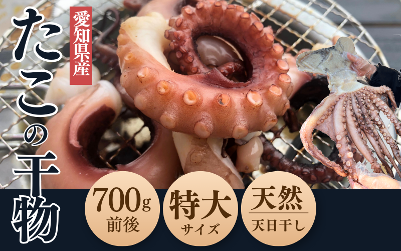 【無添加】真蛸の干物　特大１杯（700ｇ前後）岬だより