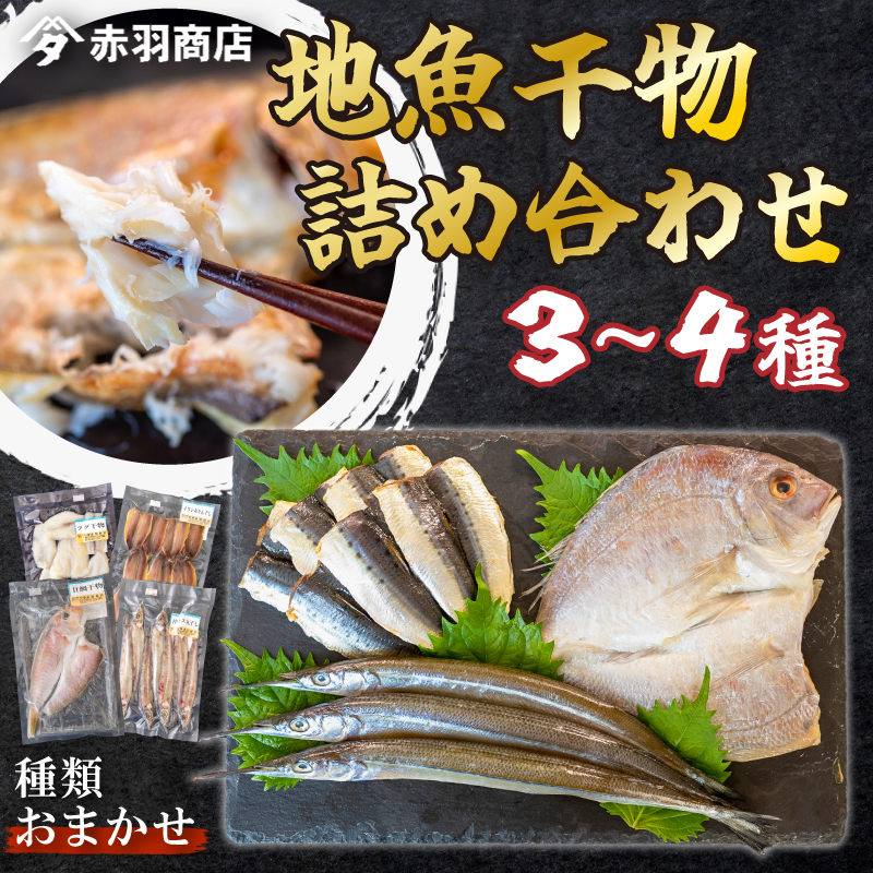 おまかせ 地魚 ひもの 詰合せ 南知多産 3～4種 冷凍 旬 鮮魚 干物 鯛 イワシ タチウオ 鰯 味醂 干し フグ サヨリ 河豚 鱧 みりん 醤油 タイ ハモ しょうゆ キス 太刀魚 季節 海鮮 新鮮 おかず 乾き物 つまみ 魚貝 魚 丸干し 魚介 詰め合わせ さかな つめあわせ 簡単 セット 人気 おすすめ 愛知県 南知多町