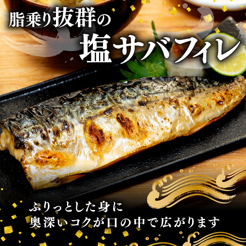 訳あり塩サバ フィレ750g