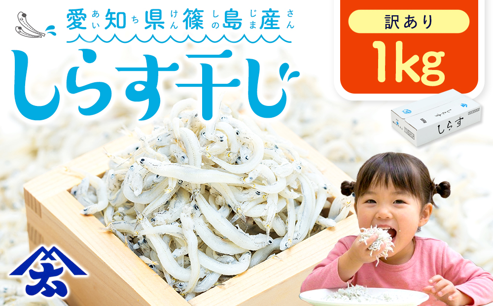 【スピード発送】＜篠島産＞ 訳あり しらす干し1kg シラス 南知多産 愛知